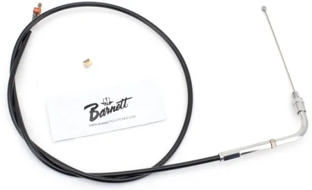 Barnett Standard Length Idle Cable 32 Inch Outer Cable Length in Black Finish For 1990-1995 Big Twin, 1988-1995 XL Sportster Models (101-30-40014)