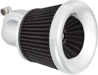 Arlen Ness Velocity 90 Degree Air Cleaner Kit In Chrome For Harley Davidson 1999-2017 Twin Cam (Exc. E-Throttle & 99-01 FLT) (600-033)