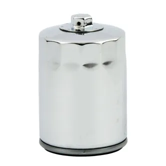 Doss MCS Spin-On Oil Filter With Top Nut In Chrome For Harley Davidson 2017-2023 M8 Models (ARM869029)