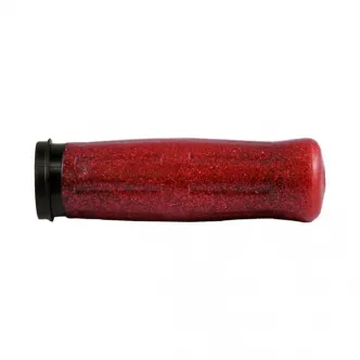Avon Old School Coke Bottle Look Grips Red Sparkle For 2008-2023 Harley Davidson Electronic Throttle Models (ARM336329)