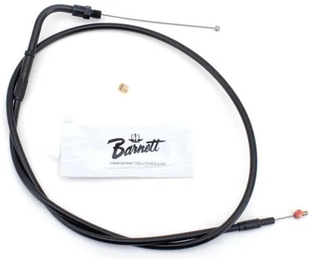 Barnett Standard Length Throttle Cable 32 Inch Outer Cable Length in Stealth Black Finish For 1990-1995 Big Twin, 1988-1995 XL Sportster Models (131-30-30014)