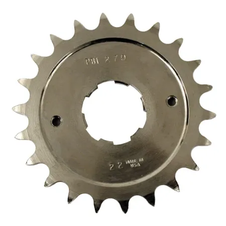 PBI 22 Tooth Steel Transmission Sprocket For Harley Davidson 1936-1979 4 Speed Big Twin Models (279-22)