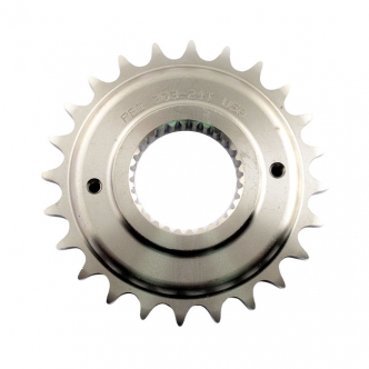 PBI 25 Tooth Steel Transmission Sprocket With 0.5 Inch Offset For Harley Davidson 2007-2017 Softail, 2006-2017 Dyna & 2007 Touring Models (303-25)