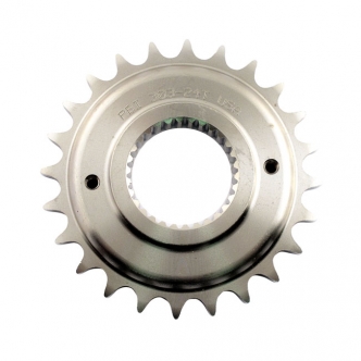 PBI 25 Tooth Steel Transmission Sprocket With 0.5 Inch Offset For Harley Davidson 2007-2017 Softail, 2006-2017 Dyna & 2007 Touring Models (303-25)