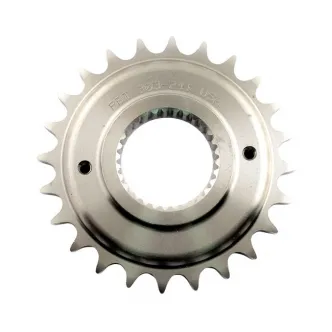 PBI 24 Tooth Steel Transmission Sprocket With 0.75 Inch Offset For Harley Davidson 2007-2017 Softail, 2006-2017 Dyna & 2007 Touring Models (302-24)
