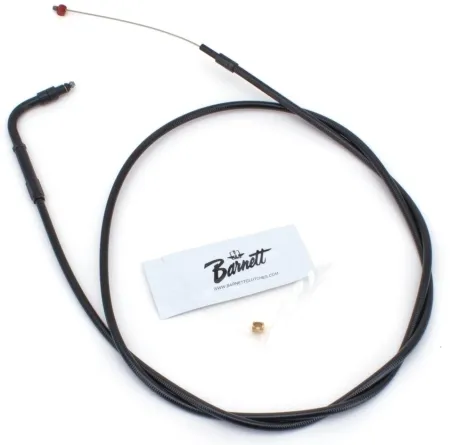 Barnett +4 Inch Throttle Cable 36 Inch Outer Cable Length in Stealth Black Finish For 1996-2021 CV Carb/Injection (Excluding Cruise Control & Electronic Throttle) Models (131-30-30015+04)
