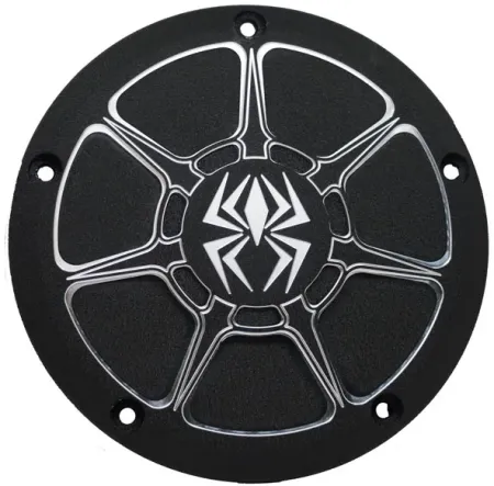 Rekluse Derby Cover In Wrinkle Black Finish For Harley Davidson 1999-2017 Dyna, 1999-2018 Softail (excl. 2018 FLSB), 1999-2015 Touring & Trike (excl. 2015 FLHTCUL, FLHTKL) Models (RMS-0515004)