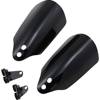 Memphis Shades Black Hand Guards For Harley Davidson 1999-2007 FLHR Road King, 2000-2014 FXST/FLST, 1996-2017 Dyna (Excl. 2016-2017 FXDLS) & 1996-2003 Sportster Models (MEB7215)