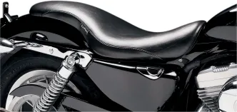 Le Pera King Cobra Smooth Foam 2-Up Seat 11 Inch Wide in Black Finish For 2004-2020 XL Sportster (Excluding 2007-2009 XL) With 3.3 Gallon Fuel Tank Models (LF-896)