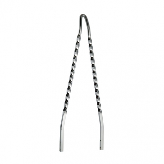 Cycle Visions 30 Inch Tall Twisted Stick Sissy Bar in Chrome