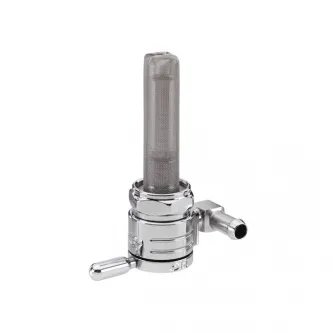 Golan Click - Slick Petcocks 22mm With Nut Backward Outlet in Brass Finish For 1975-2006 Big Twin, XL Sportster (Excluding Injection Models), Customs With 1975-Up Style Threaded Tanks (ARM216419)