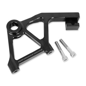 Performance Machine Rear Radial Caliper Bracket Assembly 300mm In Black For Harley Davidson 2008-2023 Touring Models With ABS & Non-ABS Brake Systems (0023-1828AGNM-A-B)
