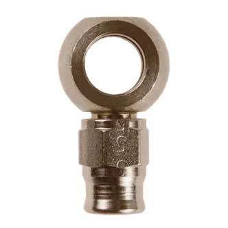 Goodridge Short Neck 3/8 Inch Banjo Fitting in Stainless Steel Finish (ARM008329)