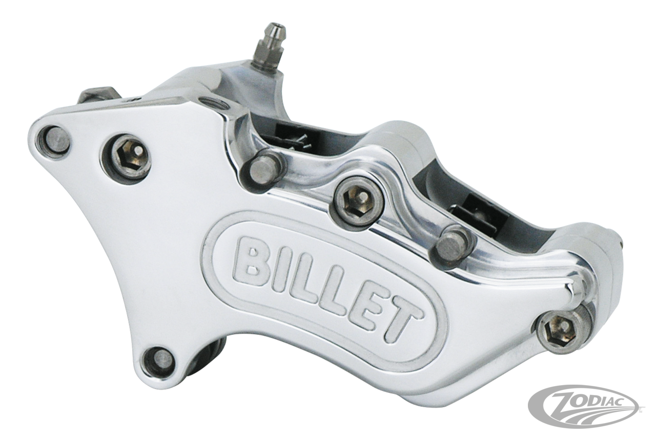 Harrison Billet 4 Piston Front Brake Caliper In Polished Or Black