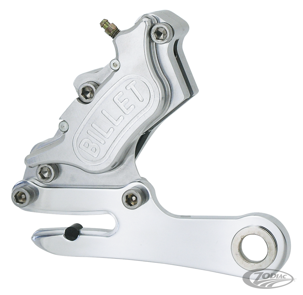 Harrison Billet 4 Piston Rear Brake Caliper With Bracket In Polished Or