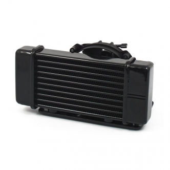 Jagg Horizontal Fan Assisted 10 Row Low Mount Oil Cooler in Black Finish For 2009-2016 FLT/Touring (Excluding Twin Cooled) Models (751-FP2400)