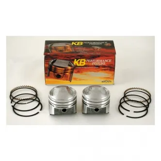 KB Performance 1200cc B.T. +.020 Inch Diameter Piston Kit For 1941-1978 74 Inch/1200cc Knuckle, Pan, Shovel Models (ARM436449)