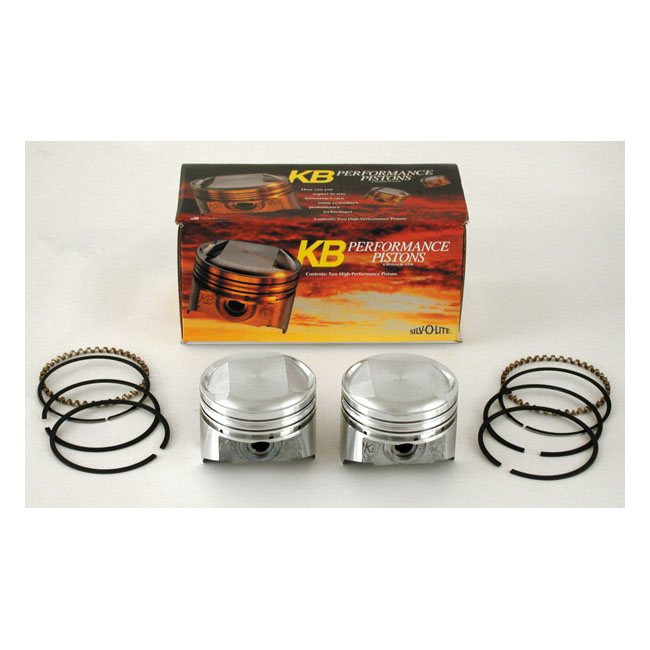 KB Performance 1340cc Evo BT +.010 Inch Diameter PopUp Piston Kit For