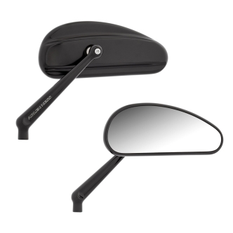 Arlen Ness Downdraft Forged Mirrors In All Black (510-026)