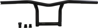 Burly Brand 8 Inch High Sid Handlebar In Black For Harley Davidson 1982-2021 Mechanic & E-Throttle Models (B12-6030B)