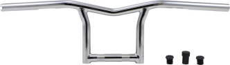 Burly Brand 8 Inch High Sid Handlebar In Chrome For Harley Davidson 1982-2021 Mechanic & E-Throttle Models (B12-6030C)