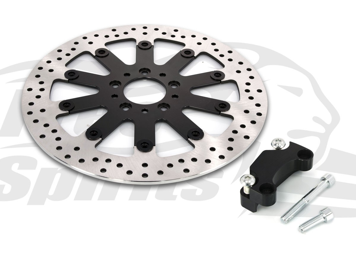 Free Spirits Brake Rotor Kit 320mm With Pads For Harley Davidson 2008