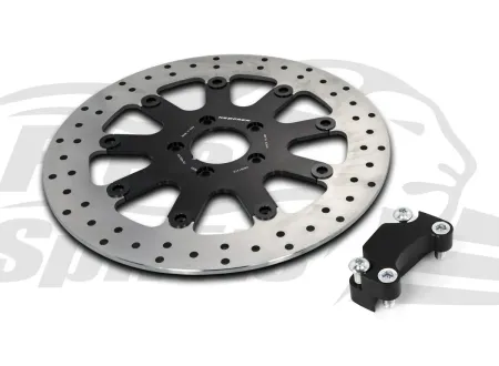 Free Spirits Front Brake Rotor Kit 320mm With Pads For Harley Davidson 2004-2013 Sportster Models (203704GK)