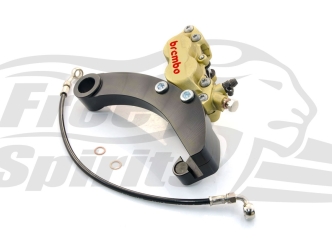 Free Spirits 4 Piston Caliper In Gold With Rear Bracket For Harley Davidson 2008-2017 Dyna Models (205802)