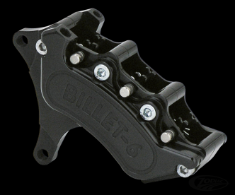 Harrison Billet Front Mini 6 Piston Caliper In Polished Or Black Finish For Harley Davidson 1984-1999 Softail, Touring & Dyna Models With 11.5 Inch Disc