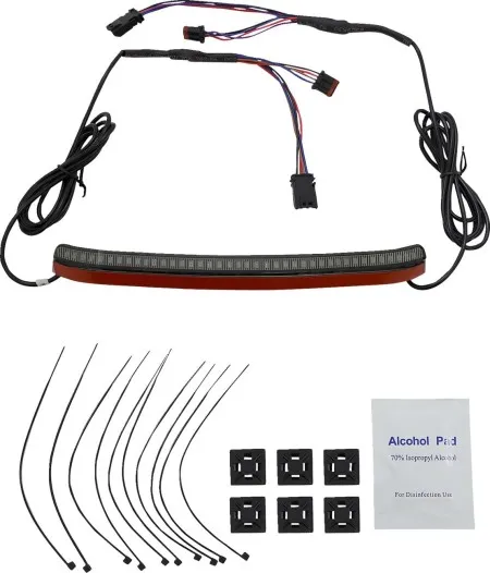 Custom Dynamics Integrated LED Taillight With Turn Signals With Smoke Lenses For 2018-2022 Softail Fat Boy Models (CD-FATBOY-S)