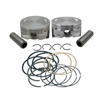 S&S +.020 Inch Size 4-1/8 Inch Bore Forged Piston Kit For 111 Inch Engine (92-1562)