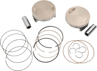 S&S 4-1/8 Inch Bore +.020 Inch Size Forged Piston Kit For 124 Inch Engines (106-3964A)