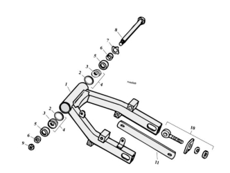 Swingarm Components For 1958-1986 4-SP Big Twin (000251)