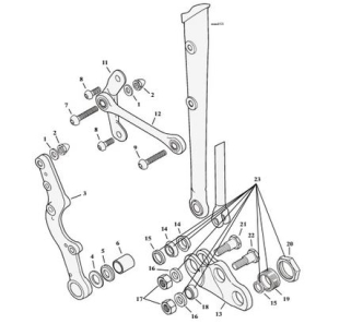 Springer Fork Parts For 1988-2009 Big Twin Models (000340)