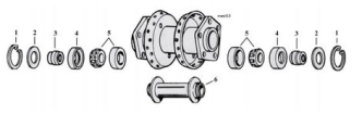 Wheel Disc Brake Hub Parts For 1973-1983 HD Big Twin Models (000388)