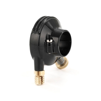 Kustom Tech Deluxe External Throttle Housing For 7/8 Inch Handlebars In Black Anodised & Brass (04-028)