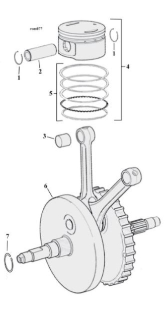 Motorcycle Flywheel Assembly Parts For 1999-2017 HD Twin Cam Models (000648)