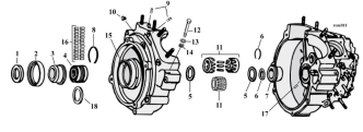 Motorcycle Crankcase Parts For 1936-1999 HD Big Twin Models (000651)