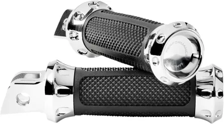 Performance Machine Overdrive Rider Footpegs In Chrome For Harley Davidson 2018-2023 M8 Softail Models (0035-1243M-CH)