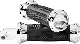 Performance Machine Overdrive Passenger Footpegs In Chrome For Harley Davidson 2018-2023 M8 Softail Models (0035-1245M-CH)
