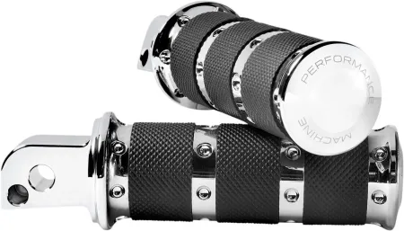TCMT Passenger Foot Pegs With Brackets – Fit Harley Davidson Touring 1993-2024, Black Aluminum