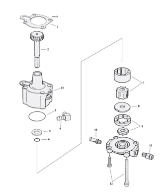 Motorcycle Oil Pump Parts For 1991-2020 HD Sportster Models (000666)