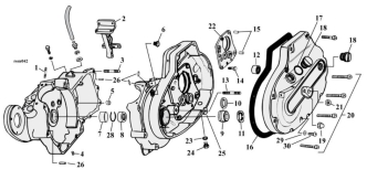 Motorcycle Crankcase Parts For 1977-1990 HD Sportster Models (000668)