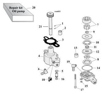 Motorcycle Oil Pump Parts For 1977-1990 HD Sportster Models (000669)