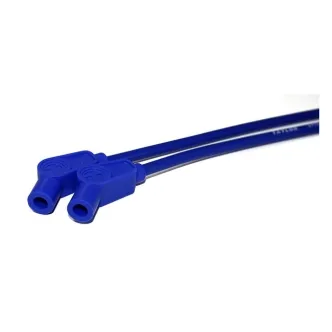 Taylor 8mm Spiro-Pro 135 Degree Spark Plug Wire Set in Blue Finish For Universal Use With Pre-Twin Cam Style Coils (ARM312149)