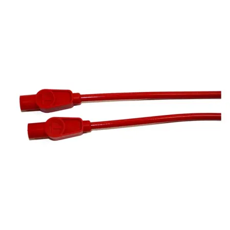 Taylor 8mm Spiro-Pro 180 Degree Spark Plug Wire Set in Red Finish For Universal Use With Pre-Twin Cam Style Coils (76285)