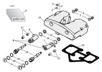 Motorcycle Rocker Box Parts For 1966-1984 Shovelhead Models (000756)