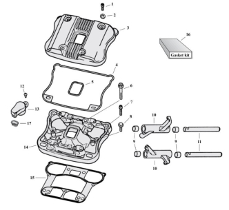 Motorcycle Rocker Box Parts For 2004-2020 HD Sportster Models (000760)