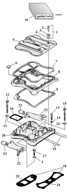 Motorcycle Rocker Box Parts For 1986-2003 HD Sportster Models (000761)