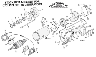 Motorcycle Generator Parts For Cycle Electric Generators (001291)